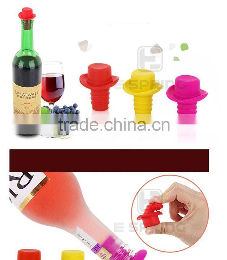 Non-spill Silicone Wine stopper