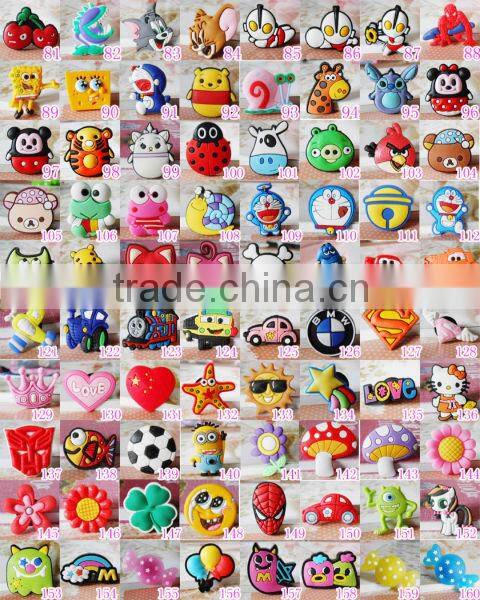 Shoe buckle factory supply soft pvc embossed/ debossed custom plastic shoe buckle