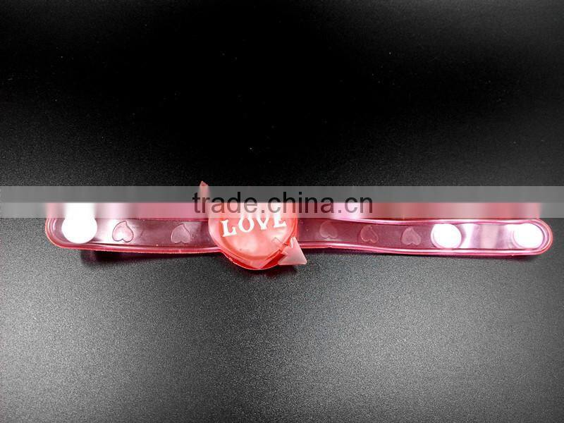Wholesale Cheap Customized Flashing Size Adjustable LED Bracelets