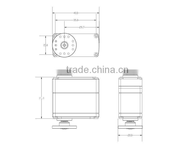 K-power RC20P 21kg high torque 180 rotation rc robot servo