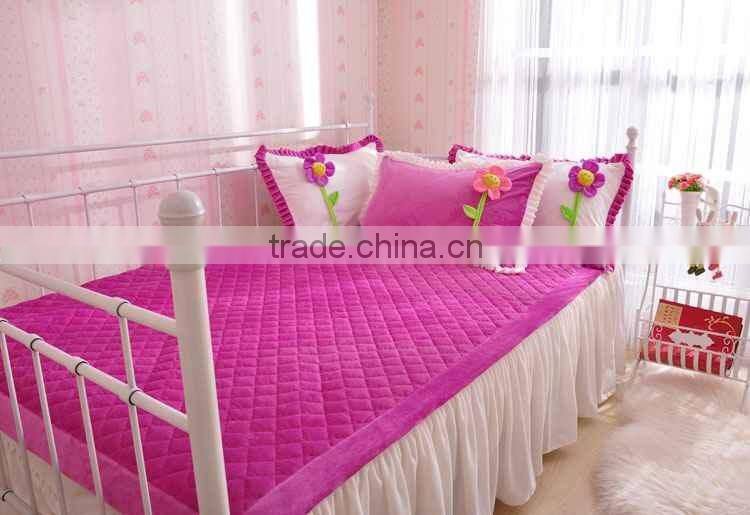 Colored Queen Size Pillow Top Mattress Pads Toppers