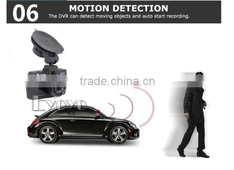 2016 Eyoyo A7810 Top Ambarella A7LA70 HD 1296P Dash Cam LDWS Camera DVR G-sensor china supplier