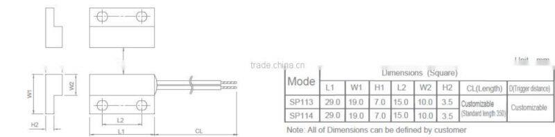 Magnetic proximity sensor