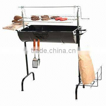 S tainless steell bbq grills Oil Drum Half Barrel Charcoal BBQ Grill