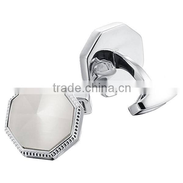 2016 Top Sale Novelty Stone Mens Cufflinks