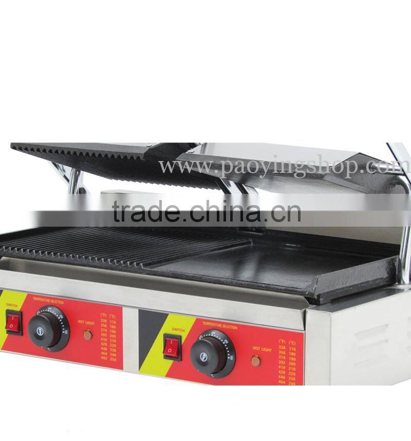 Commercial Use Non-stick 220v Electric Double Panini Grill