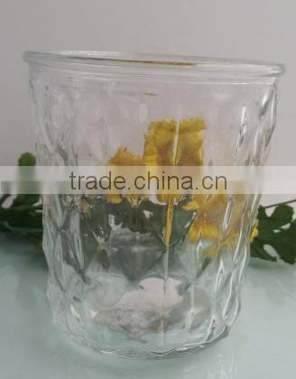 wholesale decoration pattern flower glass vase