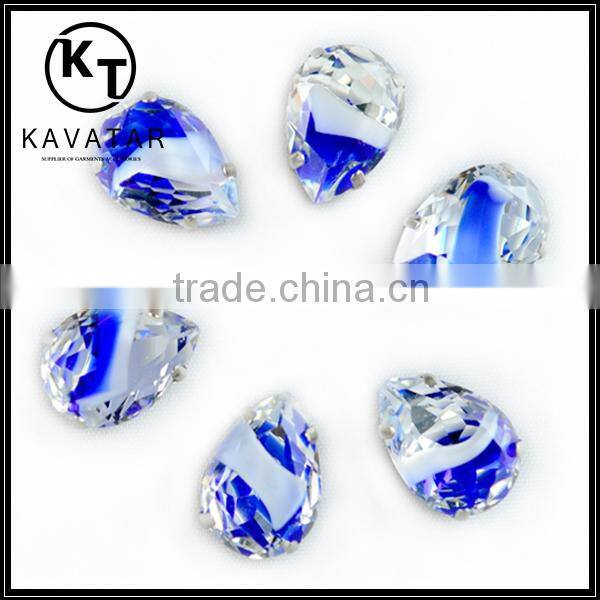 Top selling bling bling 10*14mm drop shape crystal stones wholesales