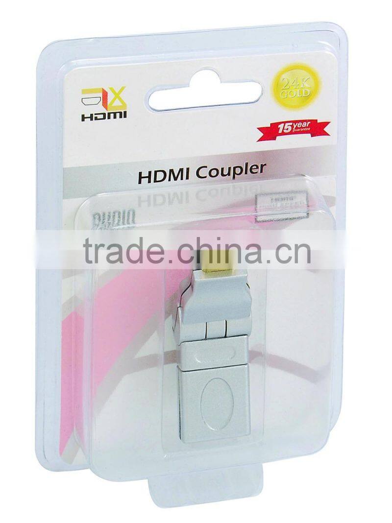 HDMI female to MINI male adapter rotating 180 degree