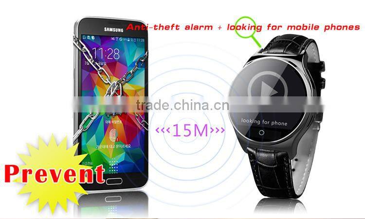 Waterproof IP65 IPS touch screen bluetooth version 4.0 heart rate test watch