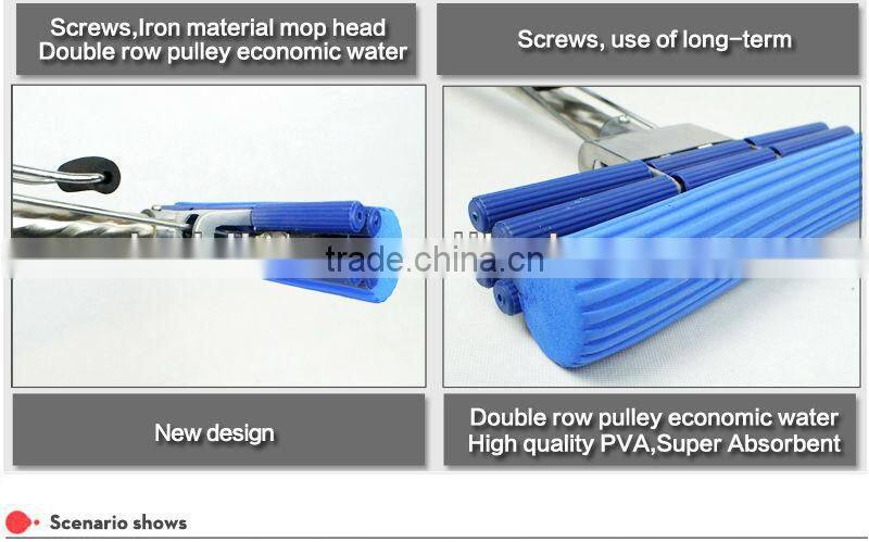 Hot selling sponge dust push easy cleaning mop