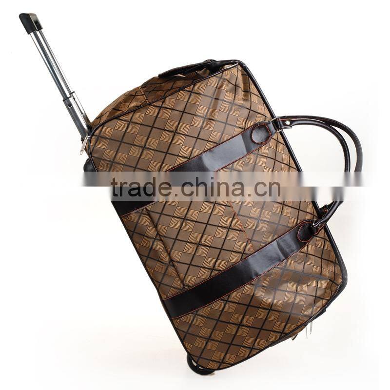 2015 Durable Travel trolley Luggage bag Leaves King Trolley Travel Bag for Sale