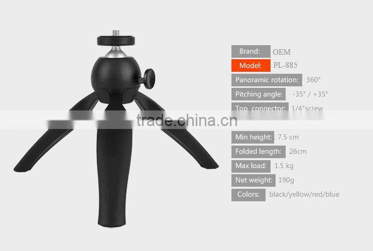 2016 new fashion type plastic mini tripod for christmas