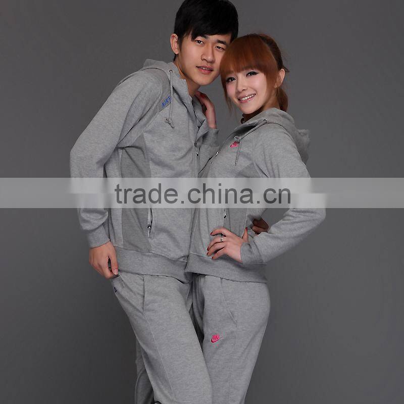 Composite Stretchy Fabric Windproof Full Zip Wind Jacket +pant sports suit