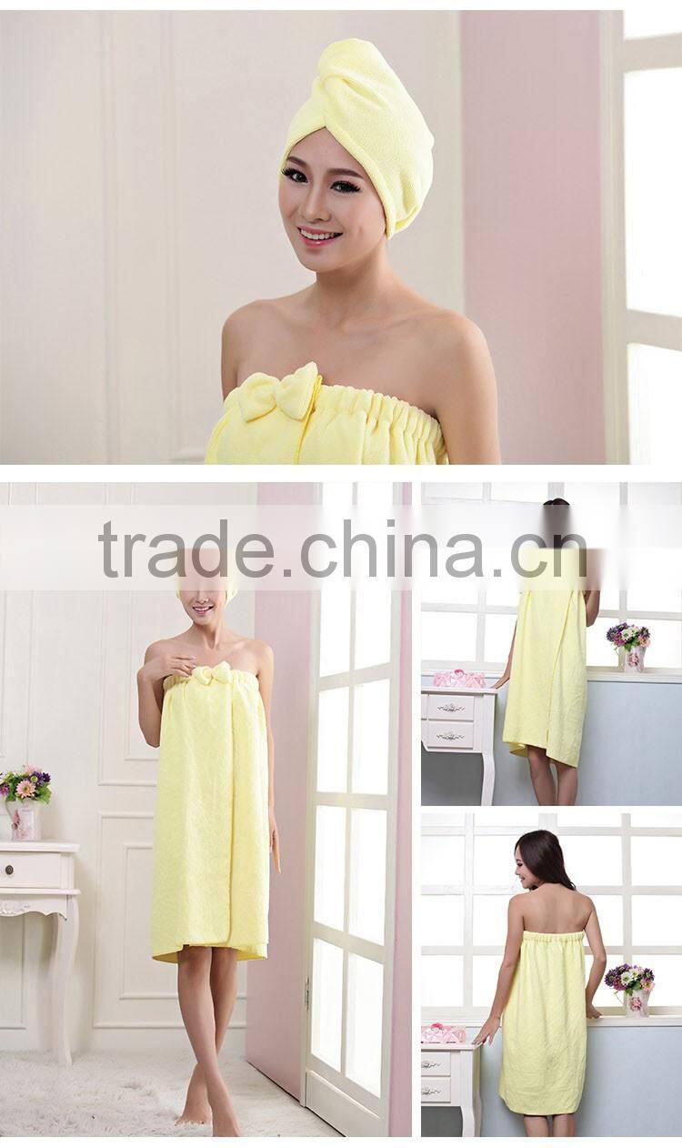 yellow lady cotton bath towel towels with elastic