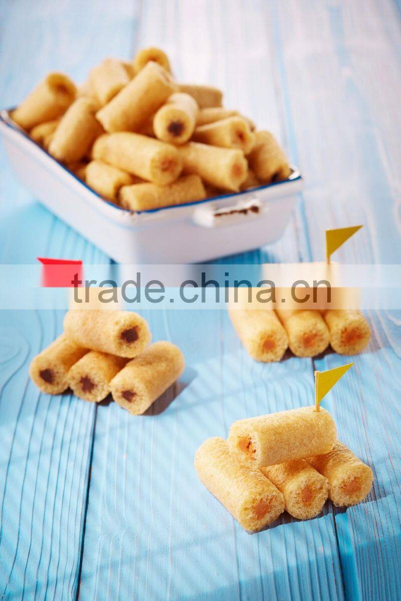 HFC 5710 grain snack crispy sweet filling rice rolls with cheese & butter flavor