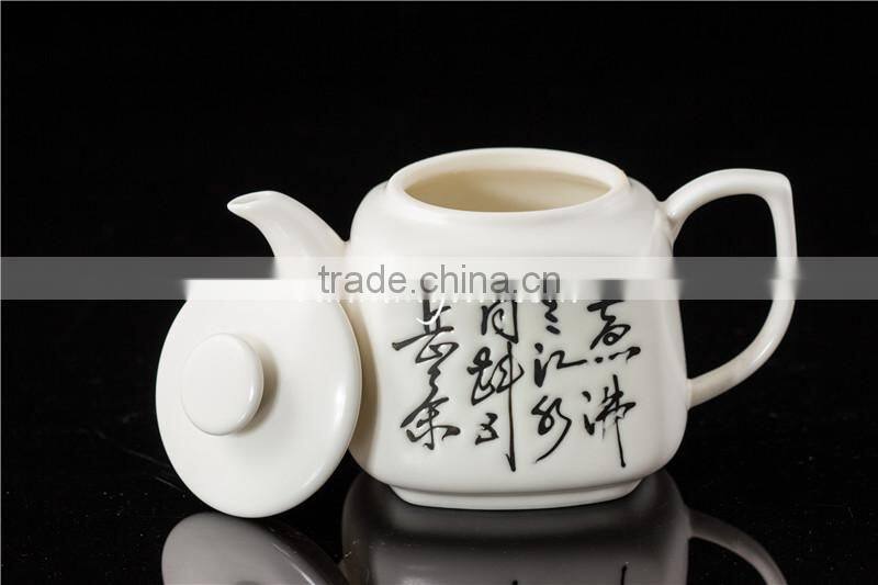 Wholesale Chinese calligraphy ceramic Tea pot