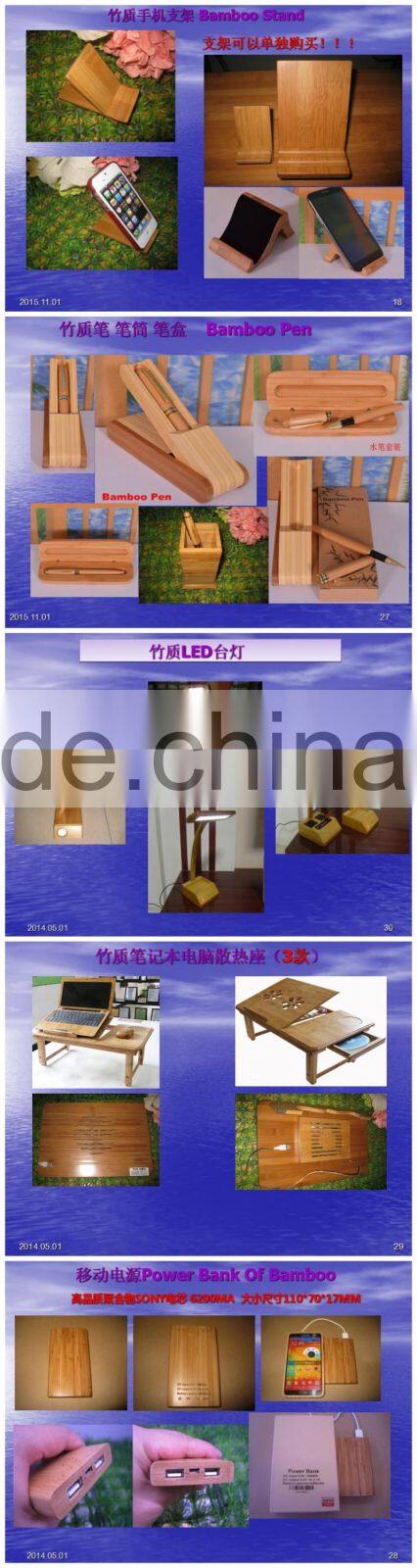 Environmental Handmade 2.4Ghz Wireless Bamboo Keyboard and Mouse Set