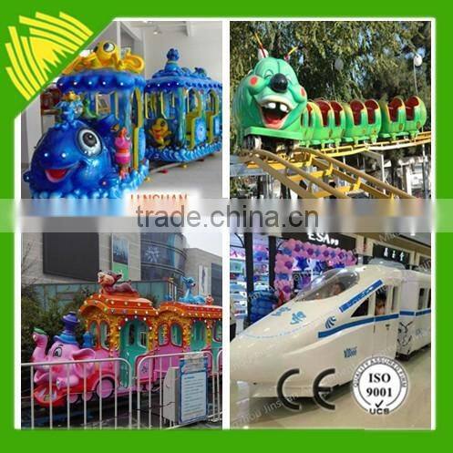 New Design Track Train Theme Park for kids In Stock Electric Tourist Train