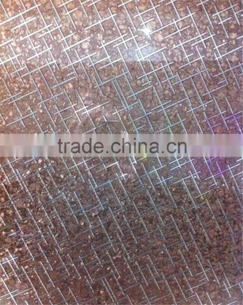 cheap supplier design ice flower mirror glass for interior decoration