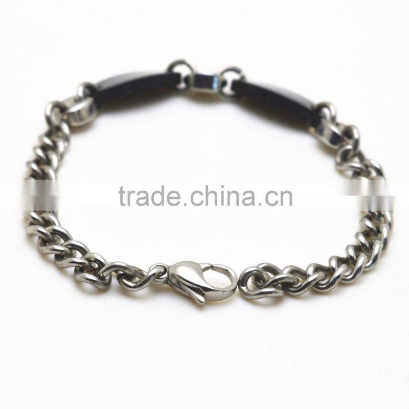 Stainless steel chain bangle for man
