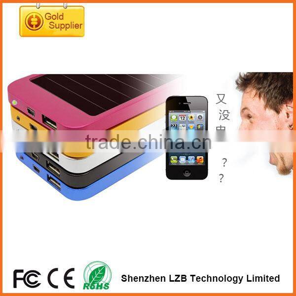 full capacity power solar rechargeable battery,portable design solar recharger