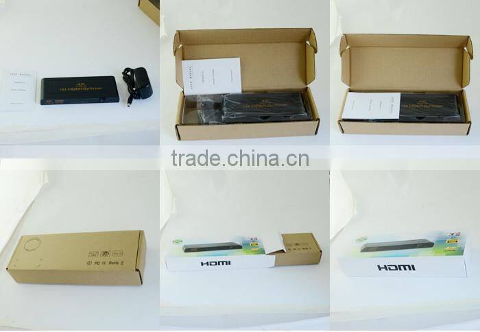 Support 4K 3D 1080P ULTRA HD 1 in 4 out splitter h dmi 1x4