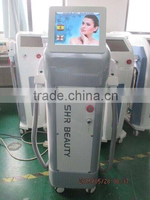 Painess fast super permanent hair removal machine Ipl shr e-light laser hair removal machine for sale