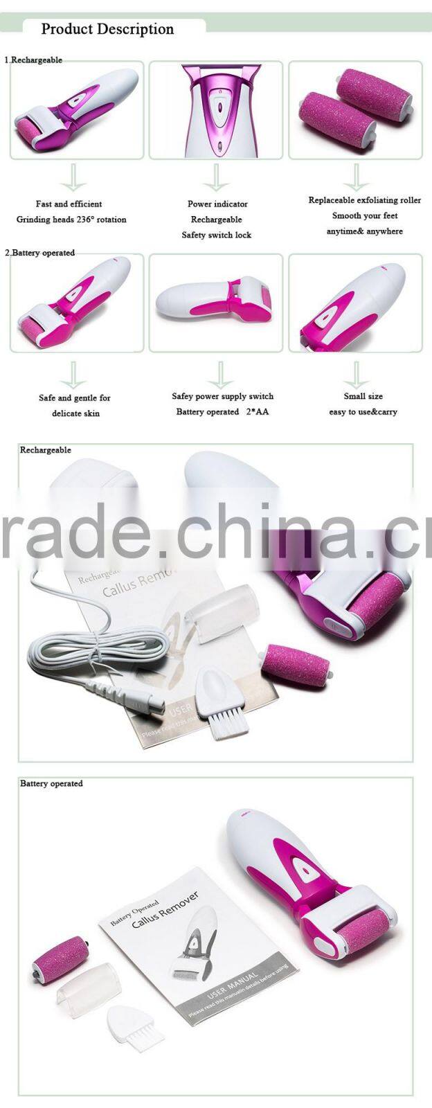 professional foot spa care pedicure hard skin perfect callus remover