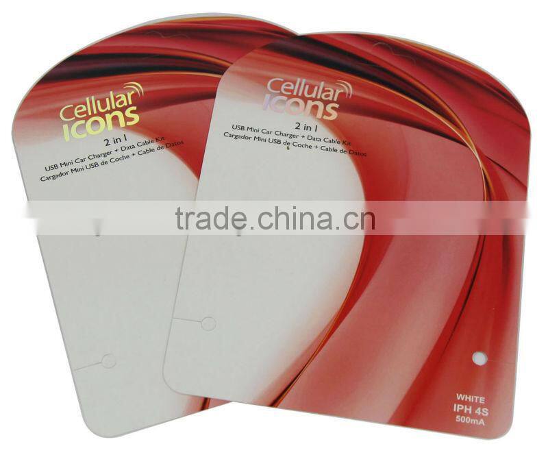 silver stamping paper hang tag for 2 in 1 iph 4S