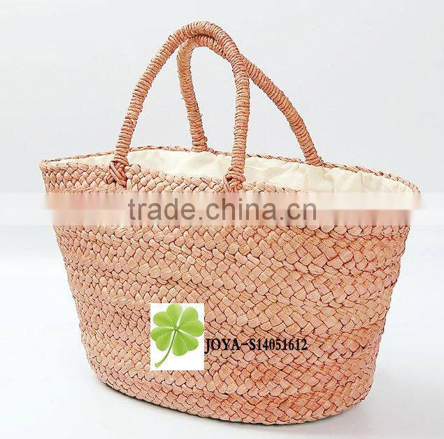 Natural seagrass summer straw handbag Beach straw bag