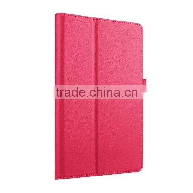 Quality Lychee Texure PU Leather Case with flip Stand For HUAWEI Media Pad M2 BUSINESS PROTECTIVE CASE