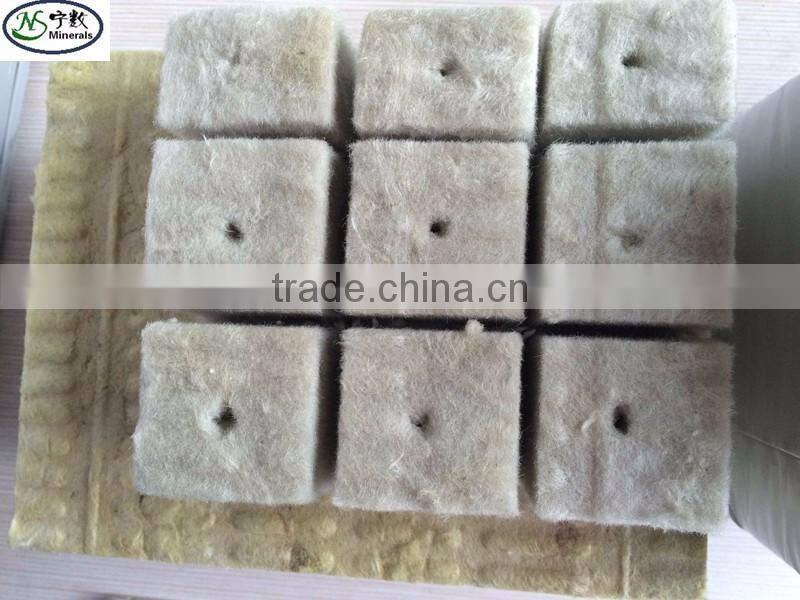 High Quality Basalt Fiber Materials Gardening & Hydroponics System & Insulation Rockwool Cubes Rockwool Board