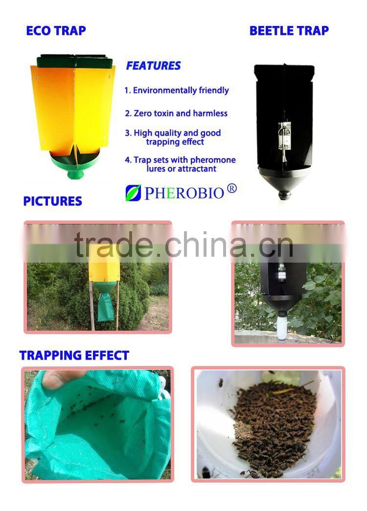 Selected lures and trap sets for forestry