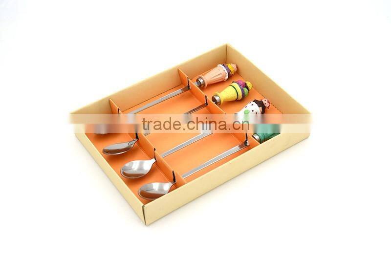 Free sample! Designed handle long elegant spoon stainless steel material