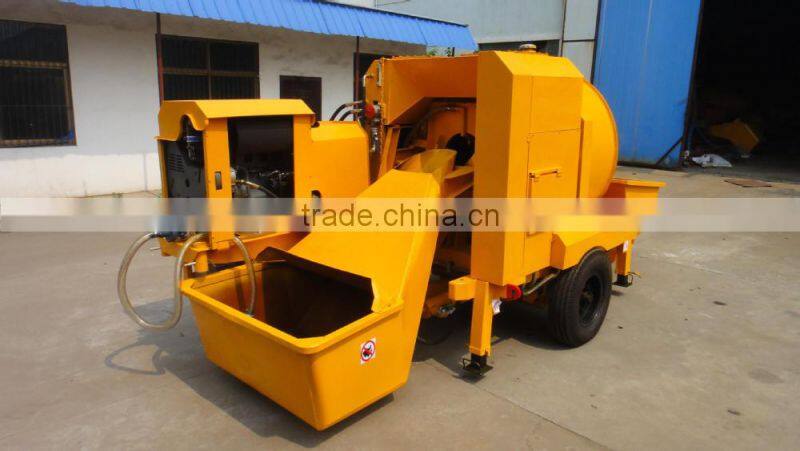 Diesel Concrete mixing and concrete pumping all-in-one machine
