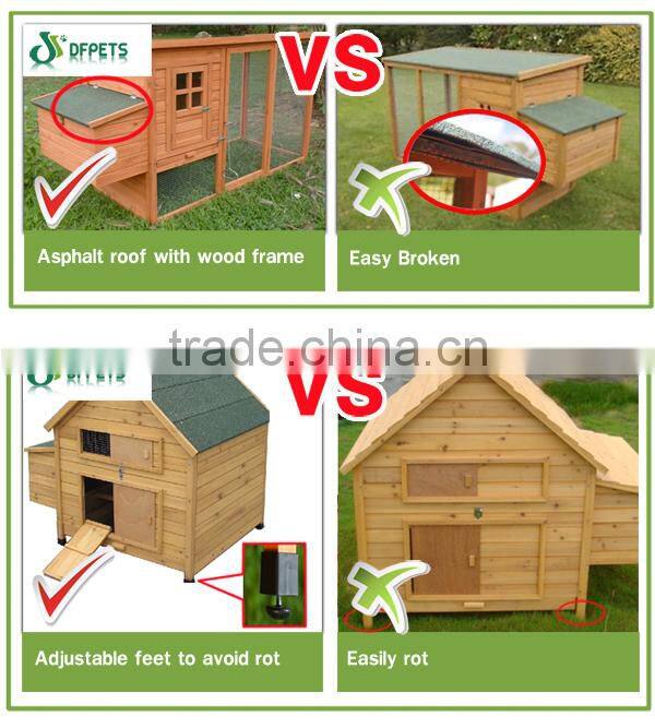 DFPETS DFR037GW Waterproof Single Layer Wooden Rabbit Hutches