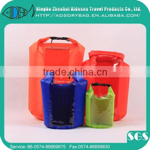 Modern design 210T diamond lattice colth custom gift waterproof bag,durable ocean pack dry bag