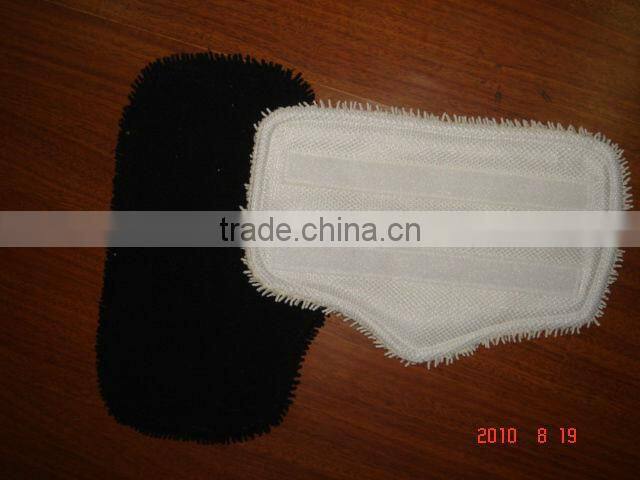 White steam mop pad