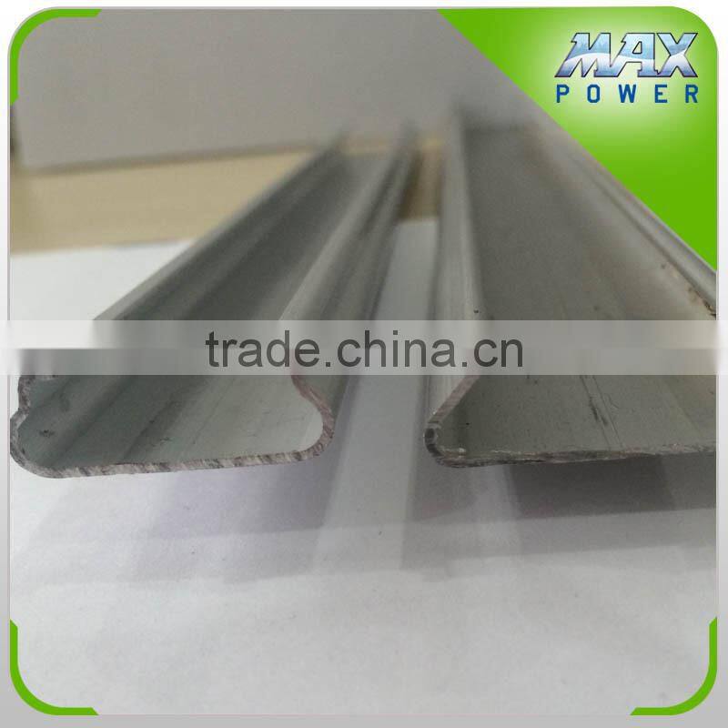 Tunnel Greenhouse film lock profile and spring wire