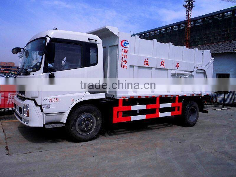 Dongfeng Tianjin garbage dump truck with capacity 14cbm