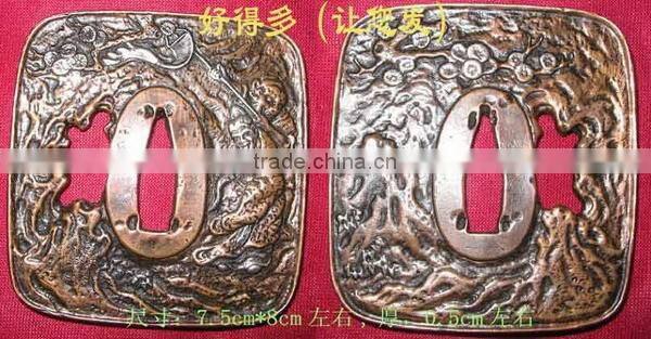 Hand forged Japanese sword Katana Matrix Tsuba Very Sharp