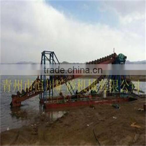 100cbm/h Small type RiverGold mining Dredger in stack