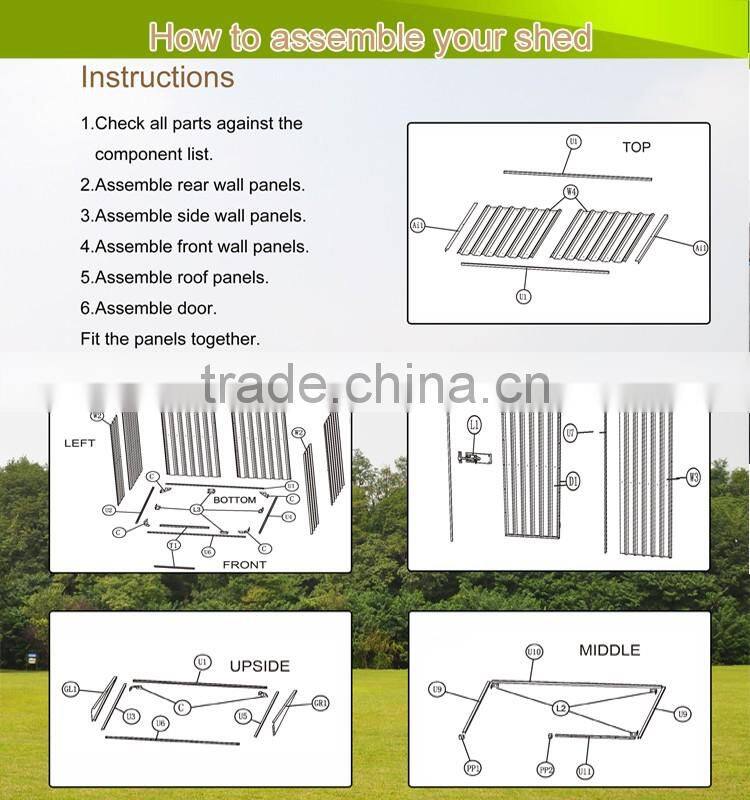 china supplier gabel roof metal dog house