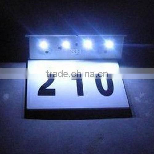 Solar Home Door Number Light