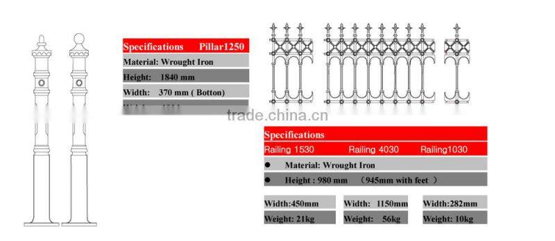 luxurious Wrought Iron main Gate For Villa