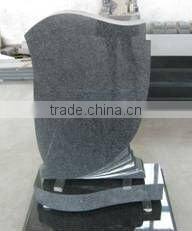 marble black cross grave monument