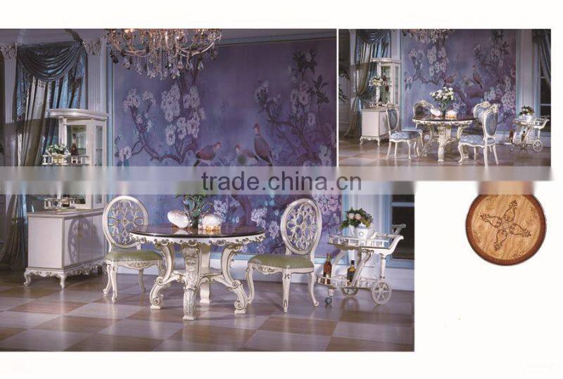 Whole House Furniture Luxury Style Solid Wood White Office Furniture Executive Desk