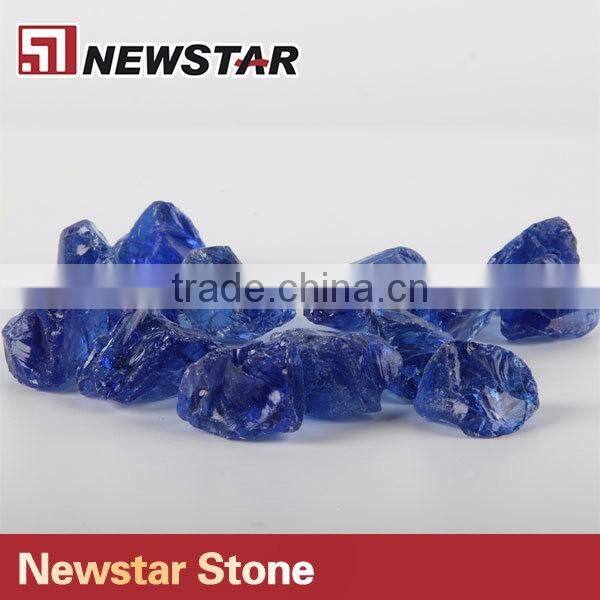 Outdoor decorative garden tumbled glass granule