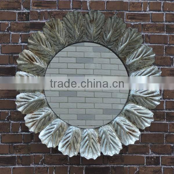 vintage mirror wrought iron wall decor